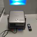 Buit-in Google TV & Voice ControlSmart Projector with WiFi 6 and Bluetooth, 4K Support Movie Outdoor Projectors Compatible with Netflix/Prime Video/YouTube, Auto Focus Home Proyector (Grey)