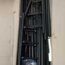 Queen Size Metal Platform Bed Frame/Victorian Style Headboard and Footboard/Steel Slat Support/Easy Assembly/No Box Spring Needed/Underbed Storage/Noise Free/Black