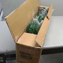 3 FT Pre-Lit Artificial Mini Christmas Tree with 98 Flocked PVC and Pine Needles