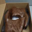 Men's Western Cowboy Boots - Square Toe Side Zipper Boots, All Day Comfort Country Boots for Casual Work Daily Wear Line Dancing, Wide Feet Friendly, Size 9