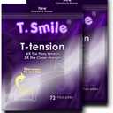 2 x T-Tension Dental Flossers, 6X The Floss-Tension, 3X The Clean-Strength, Powerful Performance Floss Picks, 100% Recycable, Unflavoured, 144 Count