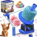 Yarn Winder | Electric Yarn Ball Winder, 13oz Dual Strong Tension Knit Spinner for Crocheting, Automatic Crochet Wheel for Knitting Christmas Birthday Gift, Swift Weaving Ball Yarning Cake Roller (Blue)