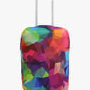 Explore Land Travel Luggage Cover Suitcase Protector Fits 23-26 Inch Case (Geometry, M)