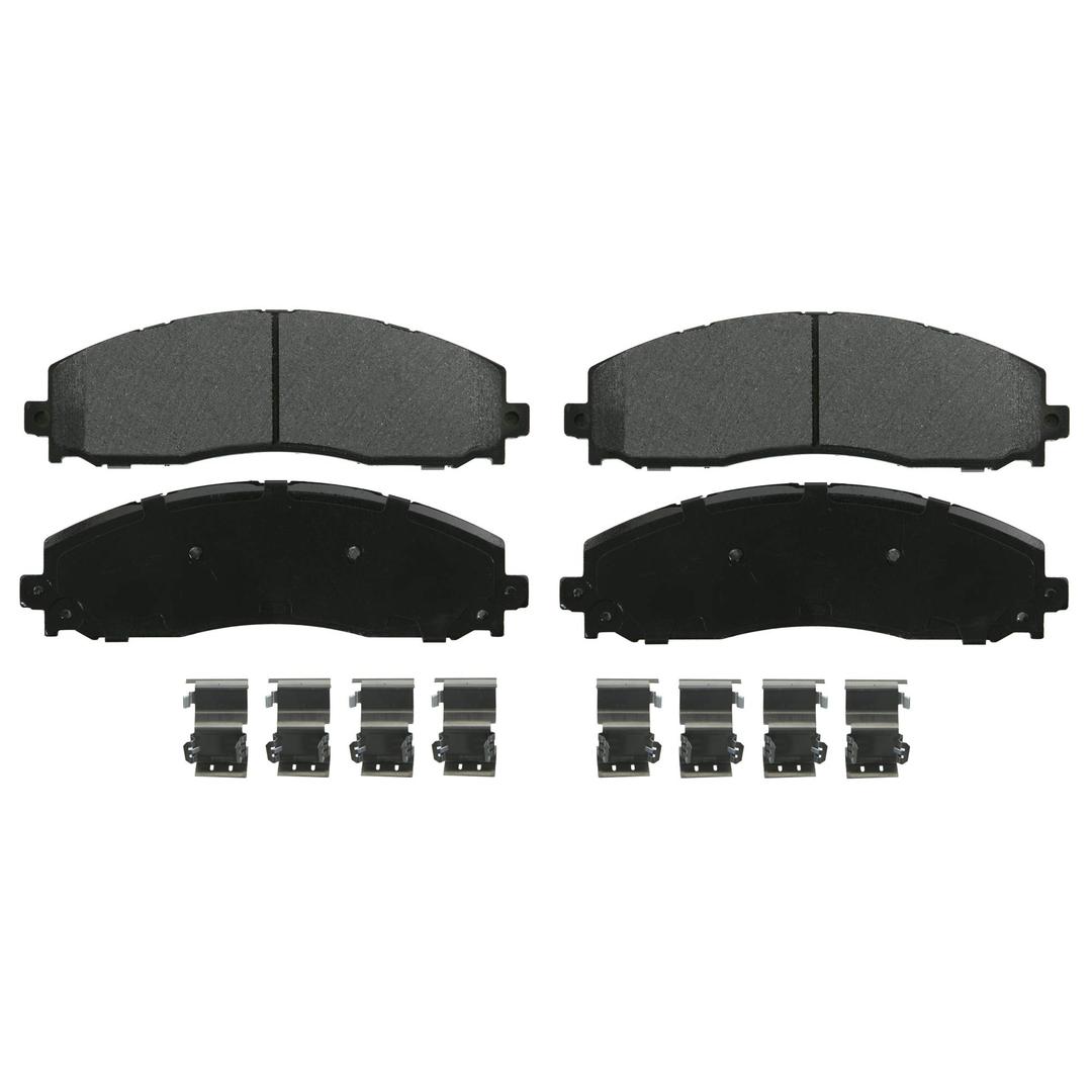 Wagner QuickStop ZX1691 Disc Brake Pad Set, Chamfered Edges for Smooth, Quiet Stops, Fits 20132022 Ford F-250 Super Duty