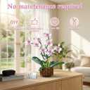 Orchid Building Set, Compatible with Lego Flowers for Adults,Gifts for Mother's Days Birthday Valentine's Day - Artificial Plant Home Decor