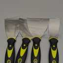 Putty Knife, 4Pcs Spackle Knife Set (2, 3, 4, 5 in), Stainless Steel Paint Scraper, Taping Knife Tool for Repairing Drywall, Removing Wallpaper, Applying Putty, Plaster, Cement, Adhesive