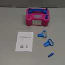 IDAODAN Electric Balloon Pump, Portable Electric Balloon Blower Machine Balloon Air Pump Dual Nozzle Rose Red 110V 600W Balloon Inflator for Party Decorations