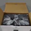 Essentra Home Rectangular Tissue Box Cover  Heavy Facial Tissue Box Cover with Modern Matte Black Finish  Matte Black Collection