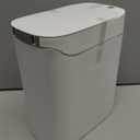 funest Smart Bathroom Trash Can with Lid- 3.5 Gallon Rechargeable Motion Sensor Trash Can,Waterproof Automatic Garbage Can with Automatic Suction Bag Feature,Waste Bin for Bedroom, Kitchen, Office