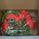 Canlierr 6 Pcs 8 Inch Christmas Kitchen Cabinet Wreaths with 31.5inch Ribbon Small Mini Christmas Wreath for Window Door Chair Wall Xmas Decoration(Fresh)