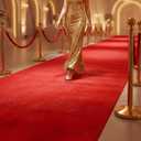 Extra Thick Red Carpet Runner for Party, 3ft x 10ft Non-Slip Red Carpet Runner Rug Waterproof Aisle Runway Carpet for Wedding Ceremony, Prom Proposal, Banquets Decor