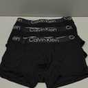 Calvin Klein Men's Ultra Soft Modern Modal Trunk (3 Black), Small