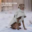 FUAMEY Dog Cold Weather Coats,Dog Winter Jackets for Small Dogs Warm Dogs Coat with Reflective Strips Waterproof Pet Snowsuit Thick Paded Pets Vest for Yorkshire Chihuahua Grey S