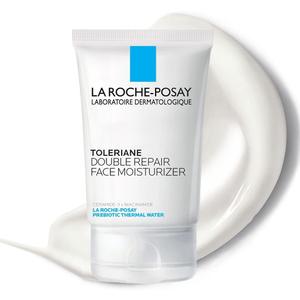 La Roche-Posay Toleriane Double Repair Matte Face Moisturizer, Daily Moisturizer For Oily Skin With Ceramide And Niacinamide For All Skin Tones, Oil Free, Non-Comedogenic + 
La Roche Posay Toleriane Hydrating Facial Cleanser - Travel Size - 1.69 fl oz: Paraben-Free, Sulfate-Free, Noncomedogenic, Contains Ceramides