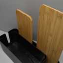 2 Pack Large Cable Management Box – Wooden Style Cord Organizer Box and Cover for TV Wires, Computer, Router, USB Hub and Under Desk Power Strip – Safe ABS Material and BabyPets Proof Lock (Black)