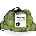 GAMMA Sports Pressureless Tennis-Balls with Mesh Tennis-Ball Bag 19 Pack
