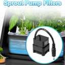 Sprout Pump with 5 Filters, Hydroponics Growing System Pump Works with 2020 Sprout and Newer Sprout ModelsN o Fits Harvest 2.0