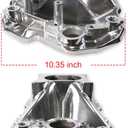 52031 air-gap Intake Manifold Aluminum Single Plane Compatible with SBC Small Block Chevy 305 350 400 1955-1995 3000-7500 RPM Polishing