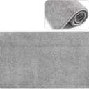 PURE ERA Carpet Stair Tread Landing Mat Tape Free Self Adhesive Non Slip Skid Resistant Indoor Doormat Area Rug Floor Mat for Kitchen Bathroom Workstations Washable 2' X 3' (Light Gray)