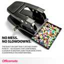 Officemate Heavy Duty 2-Hole Punch, Padded Handle, Black, 50-Sheet Capacity (90082)