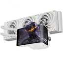 Thermalright Wonder Vision 360 Turbo ARGB White CPU Liquid Cooler,for AM5/Intel LGA1851/1700,6.67’’ 3D Curved Screen with 2400x1080 Resolutions,Magnetic Panel Screen,360mm Aio