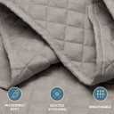 Bare Home Coverlet Set - Twin/Twin Extra Long - Lightweight Bed Decor - Comforter Alternative - All-Season Quilted Bedspread (Twin/Twin XL, Light Grey)