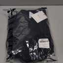 ELLEVEN Womens' Tweed Open Front Blazer Long Sleeve Jacket Notch Collar Fully Lined Casual Business Work Office Coat (Small, All Black)