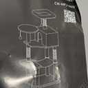 FourFurPets Small Cat Tree, Multi-Level Cat Tree for Indoor Cats, Cat Tower with Scratching Post, Cat Condo for Kittens, Dark Gray (39.4 IN)