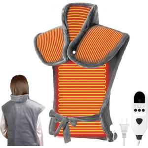 Heating Pad for Back, 23''  37'' Large Electric Heating Pad for Neck and Shoulders and Back, 9 Heat Settings & 4 Timers, Auto Shut-Off, Washable, Birthday Valentine Gifts for Women Men