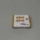 HQMPC Garden Hose Quick Connect Solid Brass Quick Connector Garden Hose Fitting Water Hose Connectors Garden Hose Disconnect 3/4 inch GHT (2Sets) (2Female+2Male)