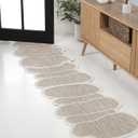JONATHAN Y Rustic Abstract Indoor Outdoor Runner Rug 2X8 Beige/Cream, Jasper Modern for Backyard, Patio, Porch, Easy-Cleaning, High Traffic, Pet-Friendly, Non-Shedding (SHP101B-28)