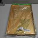 MAONAME Gold Decorative Tray for Coffee Table, Modern Serving Tray with Handles, Plastic Ottoman Trays for Living Room, Bathroom Decor, 15.8" L x 10.2" W x 1.4" H