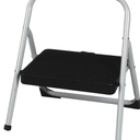 Cosco 11-115CLGG4 One-Step Metal Folding Step Stool, Grey