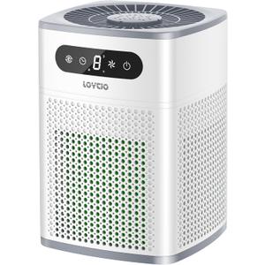 Air Purifiers for Bedroom, HEPA Covers Up to 302 sq.ft Room, 24db Sleep Model, Night Lighting, 3 Timers, with Aromatherapy for Bedroom, Dorm Room, Apartment, Kitchen-HY1800