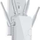 2025 WiFi Extender Internet Booster, Wireless Routers Amplifier, Mesh Wi-Fi 80% Faster | Broader Than Ever, Support More Network Devices at Home, 1-Tap Setup