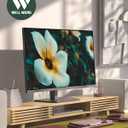 Computer Monitor Stand with Sliding Door,42 Inch,Bamboo