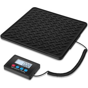 Fuzion Shipping Scale, 440LB x 10g High Accuracy Digital Postal Scale, Durable Alloy Steel Platform, Heavy Duty Scale for Packages, Postage, Luggage, Battery and AC Adapter Powered (PS4B Pro)