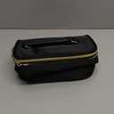 PIIOSER Breast Milk Cooler Bag with 2 Ice Pack, Fit 6 Breastmilk Storage Bags Up to 8Oz, Insulated Baby Bottles Tote Bag for Daycare and Breastfeeding Mom, Black