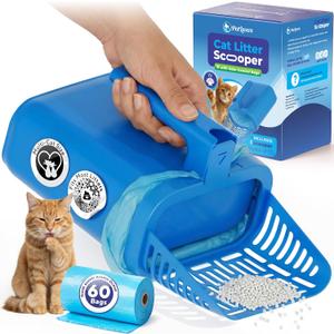 PetLovers Cat Litter Scoop  Durable Litter Scooper with Deep Shovel, Easy Clean Design for Fast Waste Removal, Ideal for Daily Cat Litter Box Cleaning
