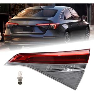 KAMDKI RH LED Inner Trunk Lid Tail Light Assembly Fit for 2022 2023 2024 Honda Civic Sedan Rear Lamp Right Passenger Side With Bulbs 34150-T20-A01 Right Passenger Side