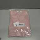 TOUSYEA Sleep Shirts for Women Button Down Shirts Long Sleeve Sleepwear Swimsuit Cover Ups Soft Pajama Tops (Pink, XXL)