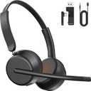  Wireless Headset with Microphone Lightweight