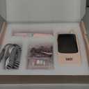 GAOY Rechargeable Cordless Nail Drill for Beginners, Electric Nail File with 12 Drill Bits and Sanding Band Set for Acrylic and Gel, Pink