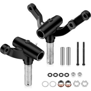 Golf Cart Spindle Deluxe Front End Repair Kit Passenger & Driver Side Replacement Spindles Set Compatible with EZGO PDS/TXT 2001.6-Up Electric & Gas Golf Cart, OEM# 70673-G02, 70942-G02