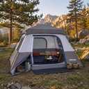 Instant 4-Person Camping Tent — Quick Pop-Up Outdoor Shelter with Waterproof Rainfly, Ventilated Mesh Windows, Zippered Doors & Carry Bag for Hiking, Backpacking, Beach