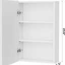 Homleke Wall-Mounted Medicine Cabinet with Mirror, Bathroom Vanity Cabinet, 5.3”D x 15.8’’W x 23.6’’H