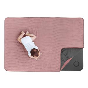Ubbi Baby Tummy Time Floor Mat, Machine Washable, Fig Blossom
Thick Padded Foam Play Mat for Infants & Toddlers, 40.5 x 56.5 Infant Activity Mat, Detachable Cotton Muslin Cover, Foldable