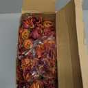 XunYee 12 Bundles Fall Thanksgiving Artificial Flowers Burnt Terracotta Flowers Fake Silk Roses Bouquets Realistic Florals Bulk Arrangements Decor for Outdoor Wedding Table Centerpieces (Orange)