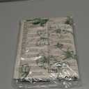 Horaldaily Easter Tablecloth 60×84 Inch Oval, Beige Easter Bunny Green Fern Flowers Washable Seasonal Table Cover for Party Picnic Dinner Decor