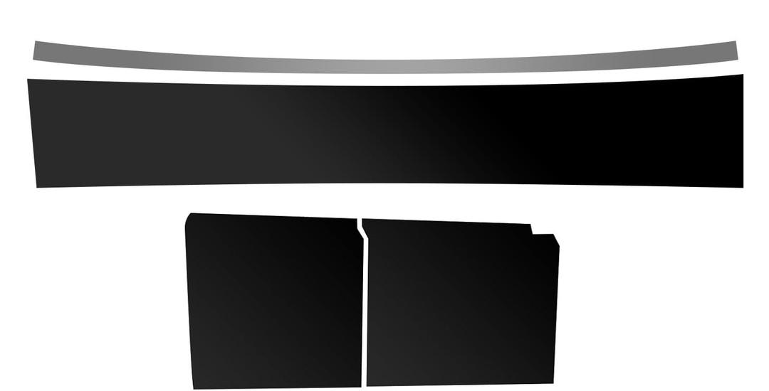 PPF Precut Car Paint Protective Film Self Adhesive Matte Black TPU Scratch Protector Exterior Accessories (Matte Black) small strip: 77.5", medium strip: 81.5" x 15.5", big pcs: 37.5" x 45.5"